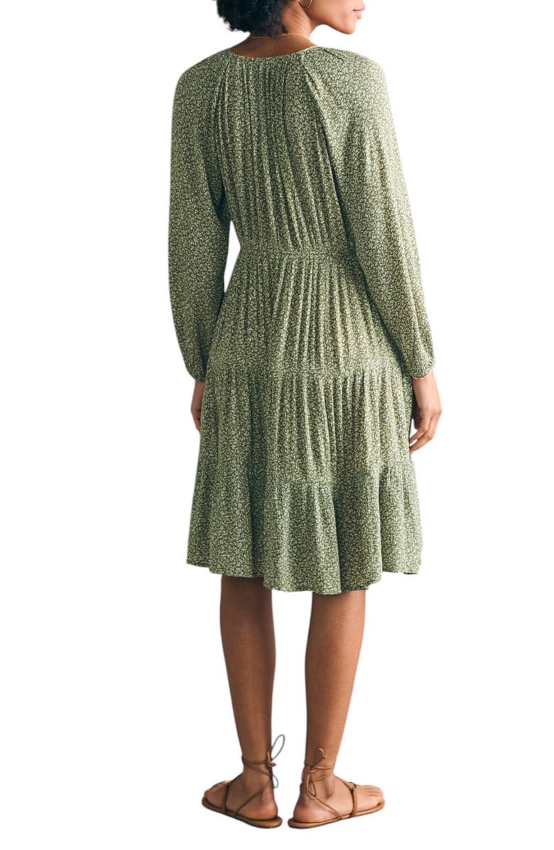 Faherty Sirene Floral Long Sleeve Dress, Alternate, color,