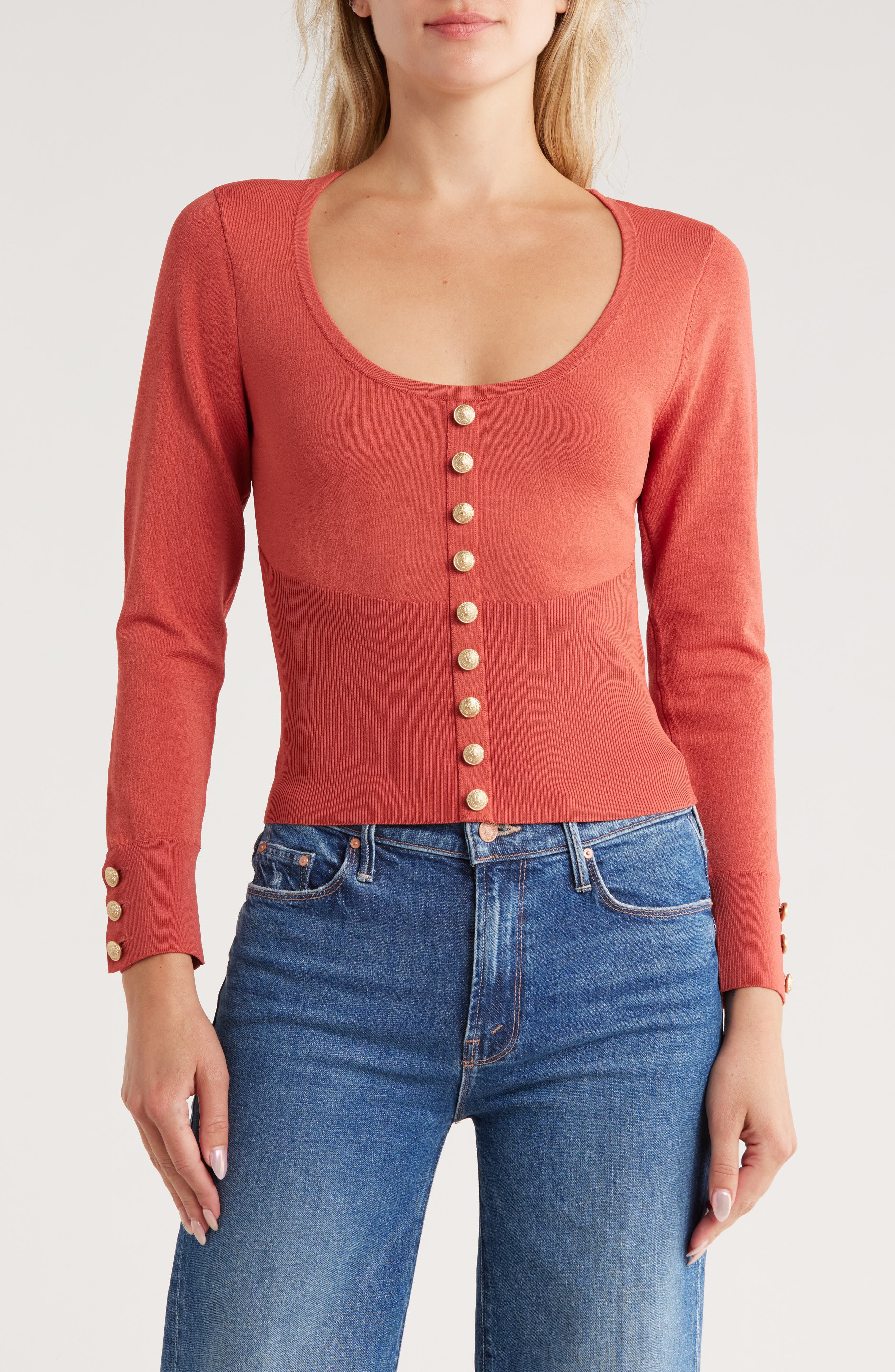 L'AGENCE Lanetta Rib Top