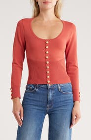 L'AGENCE Lanetta Rib Top
