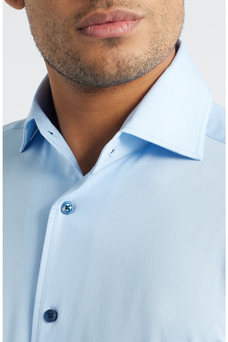 James OoohCotton® Solid Button-Up Shirt, Alternate, color, SKY