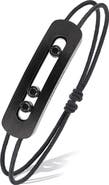 Messika Men's XL Move Titanium Black Diamond Cord Bracelet