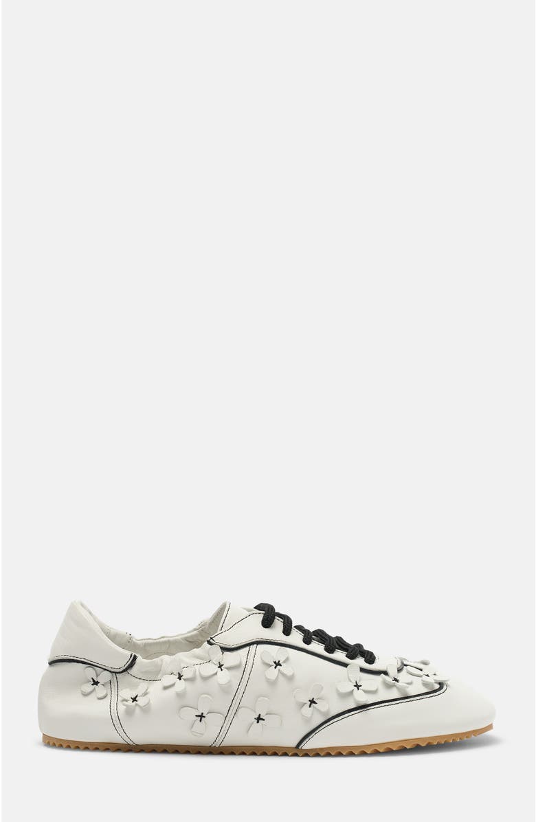 SCAROSSO Spring-Inspired Silhouette Sneakers, Alternate, color, White - Calf