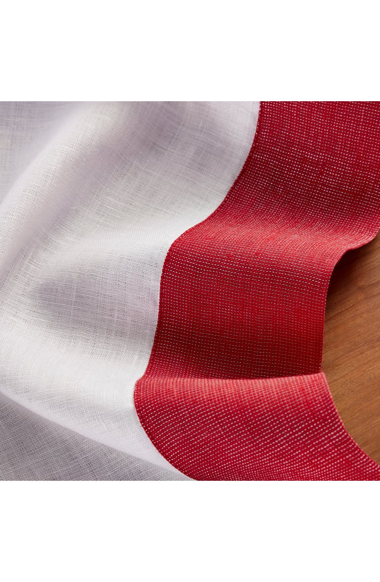 Solino Home Linen Dinner Napkins - Festive Edge, 20" x 20", Alternate, color, 