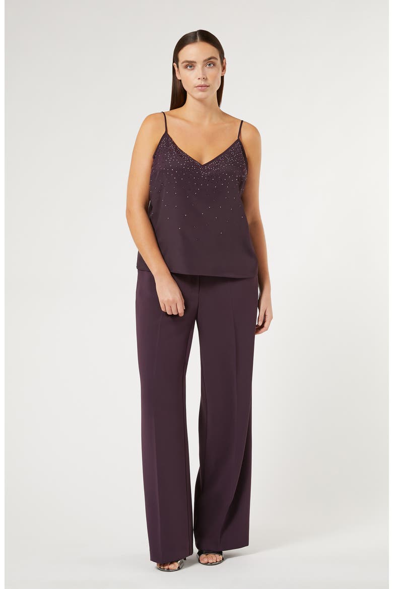 Riccor Cady Wide Leg Trousers, Alternate, color, BORDEAUX