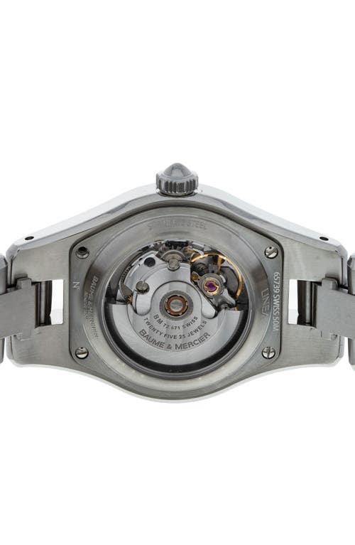 Watchfinder & Co. Baume & Mercier 2013 Linea Diamond Automatic Bracelet Watch, 27mm In White