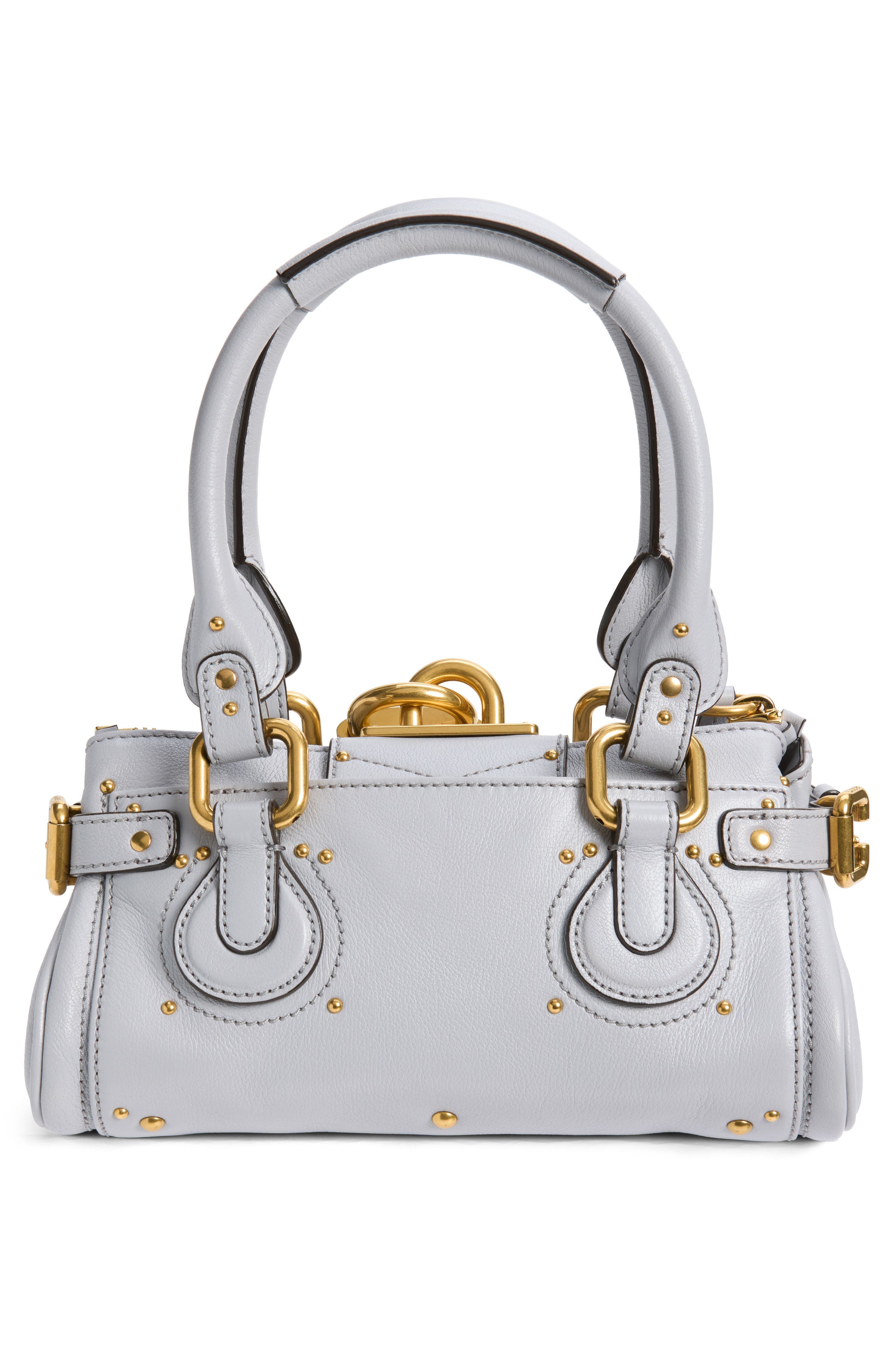 Small Paddington Leather Satchel, Alternate, color, GREYISH BLUE