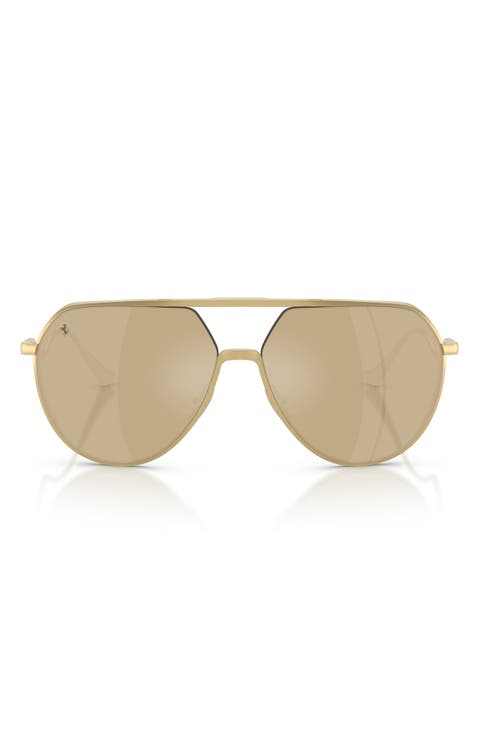 59mm Polarized Pilot Sunglasses