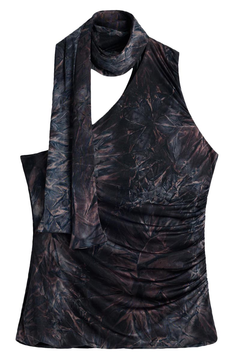Desigual Scarf Neck Sleeveless Top, Alternate, color, 