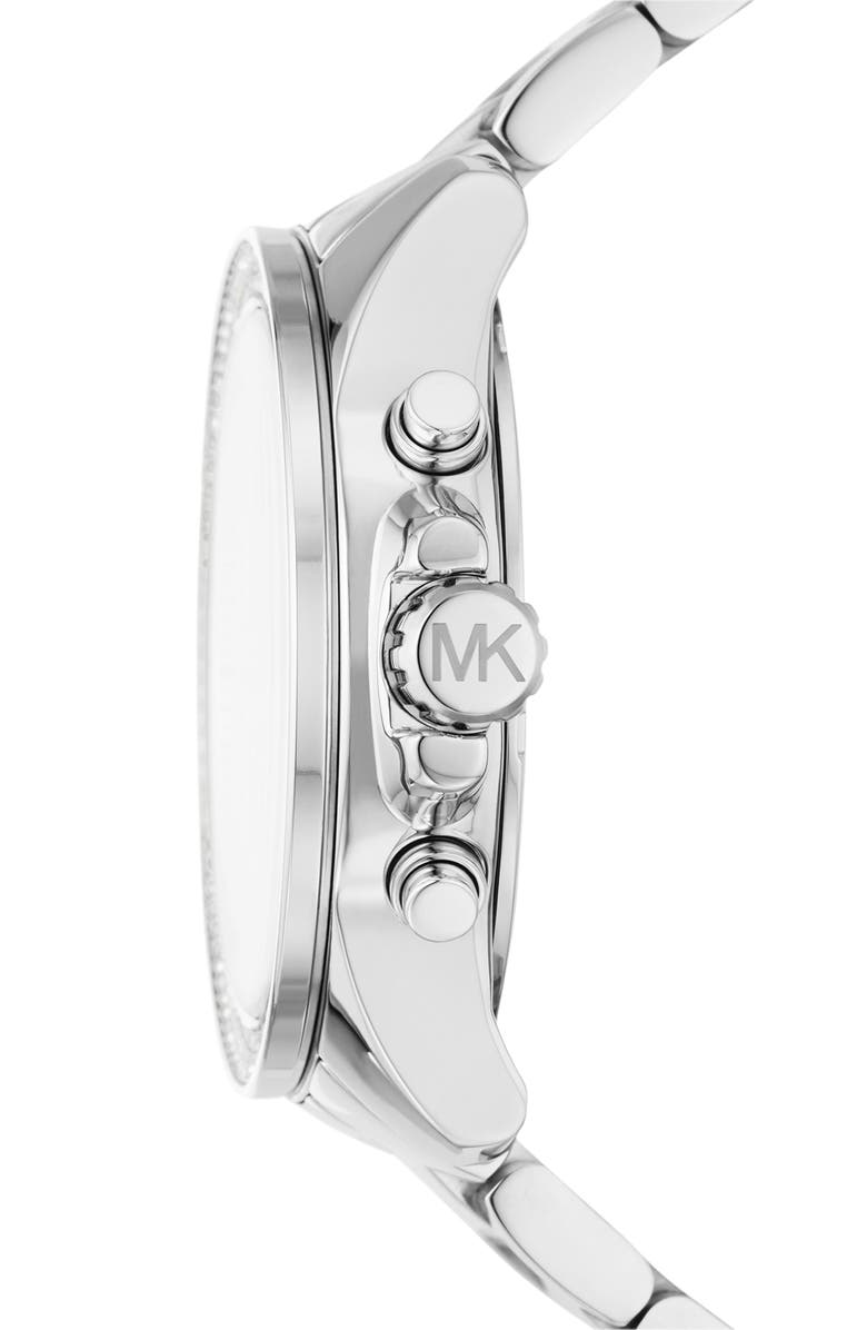 Michael Kors Wren Chronnograph Bracelet Watch, 42mm, Alternate, color, Silver