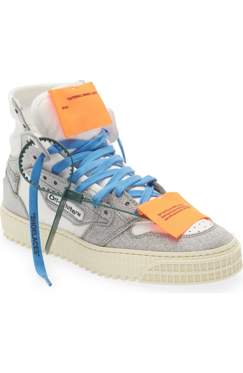Off-White Off Court 3.0 Glitter High Top Sneaker, Main, color,