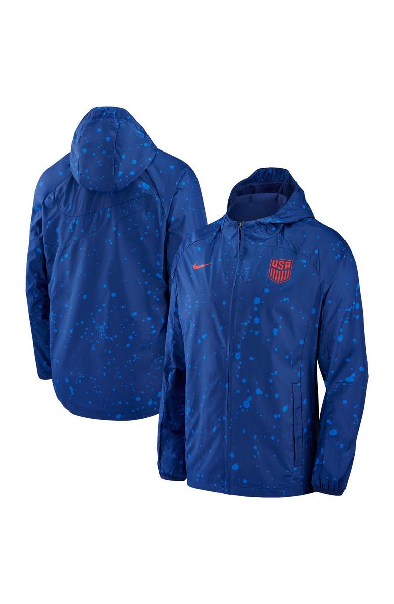 Nike Men's Nike Navy USMNT AWF Raglan Full-Zip Hoodie Jacket, Main, color, Navy