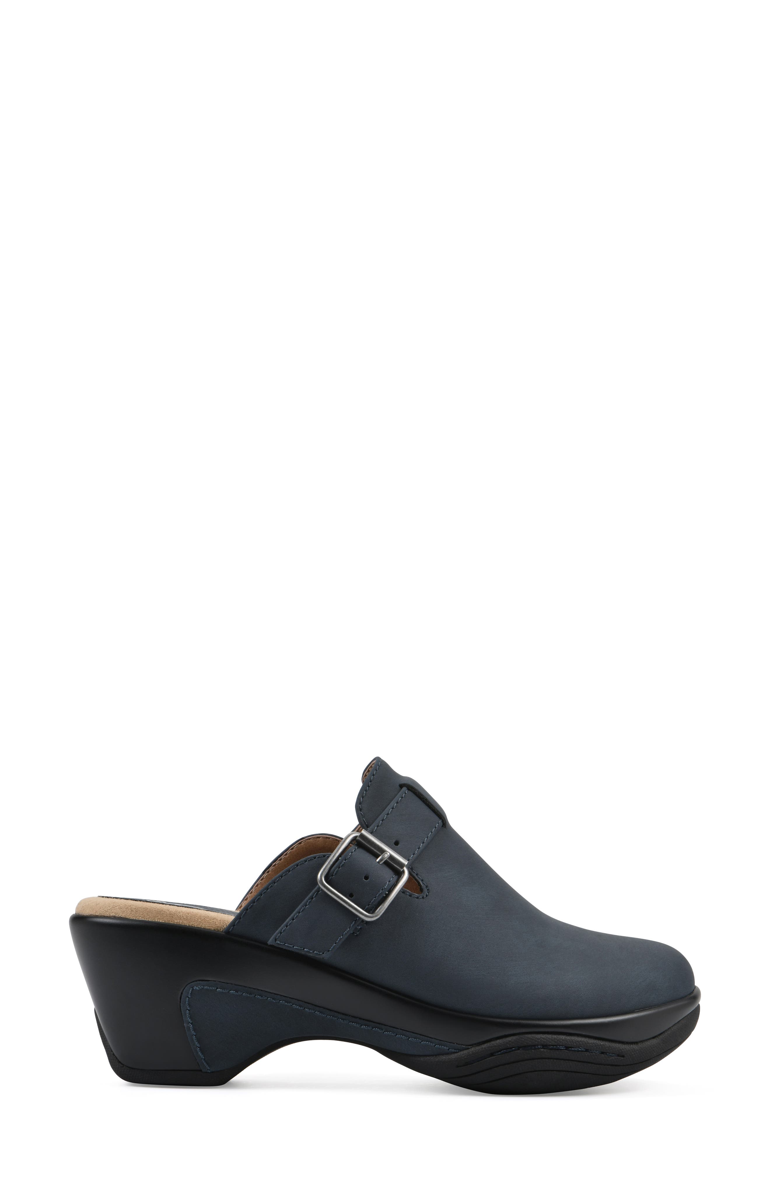 Viewed Mule, Alternate, color, NAVY SMOOTH