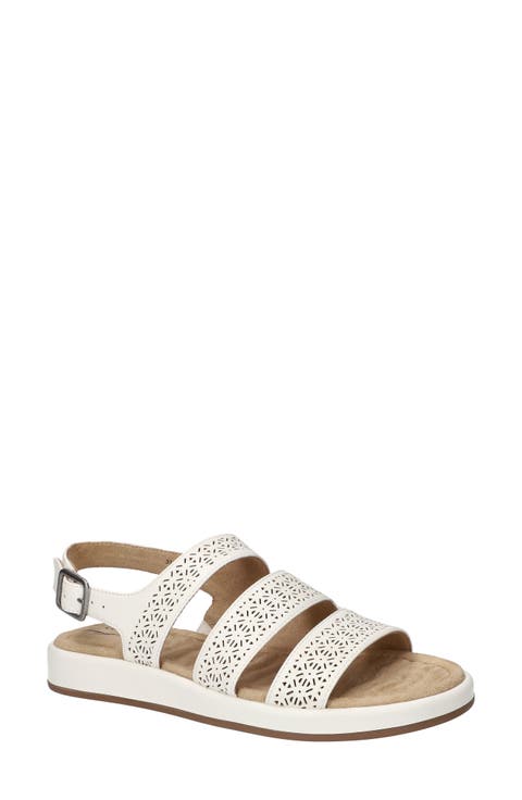 Link Laser Cut Slingback Sandal (Women)