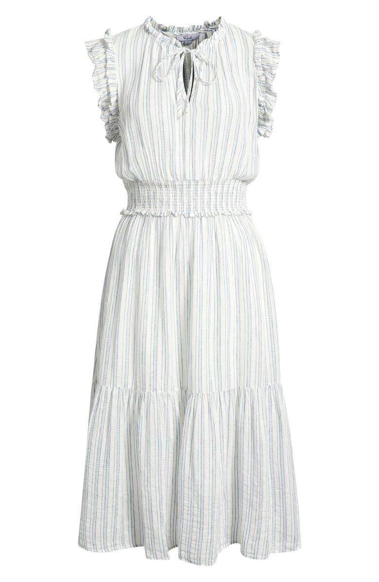 Rails Garden Stripe Linen Blend Midi Dress, Alternate, color, 