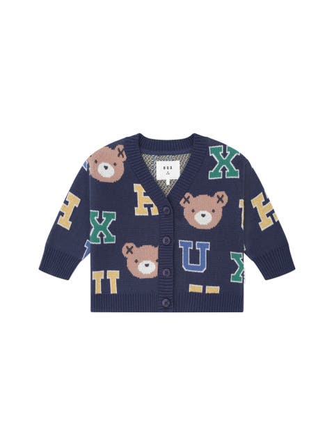 Varsity Letter Hux Cardi (Toddler, Little Kid, Big Kid)