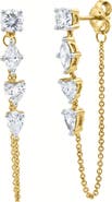 LuvMyJewelry Elenya 14K Gold Lab Grown Diamond Drop Earrings - 1.5 Ct