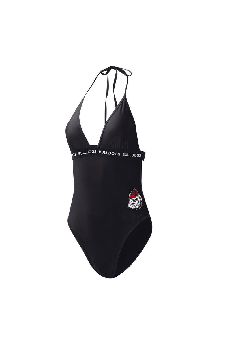 G-III 4HER BY CARL BANKS Women's G-III 4Her by Carl Banks Black Georgia Bulldogs Full Count One-Piece Swimsuit, Main, color, Black