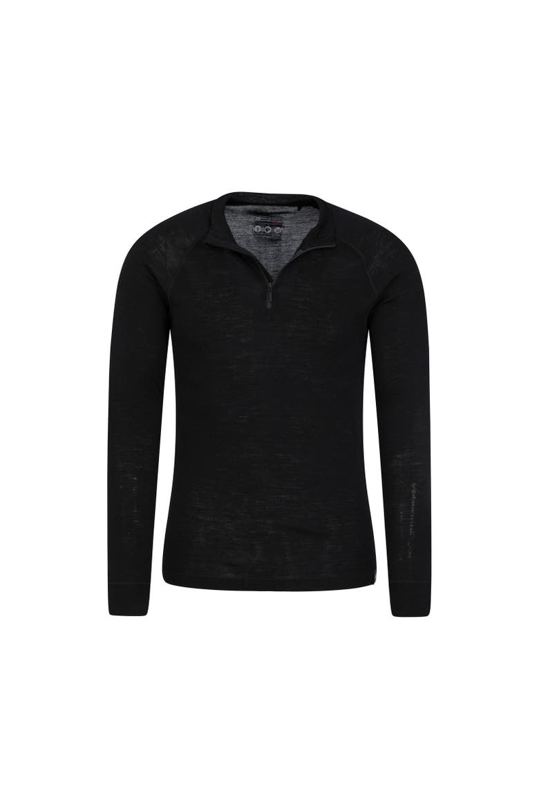 Merino II Base Layer Top, Alternate, color, Black