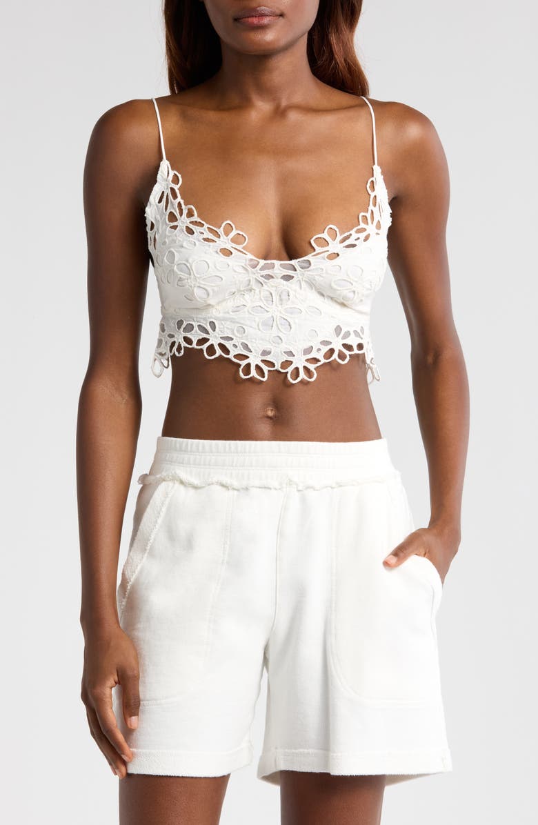 Free People Intimately FP Asteria Lace Bralette, Alternate, color, Optic White