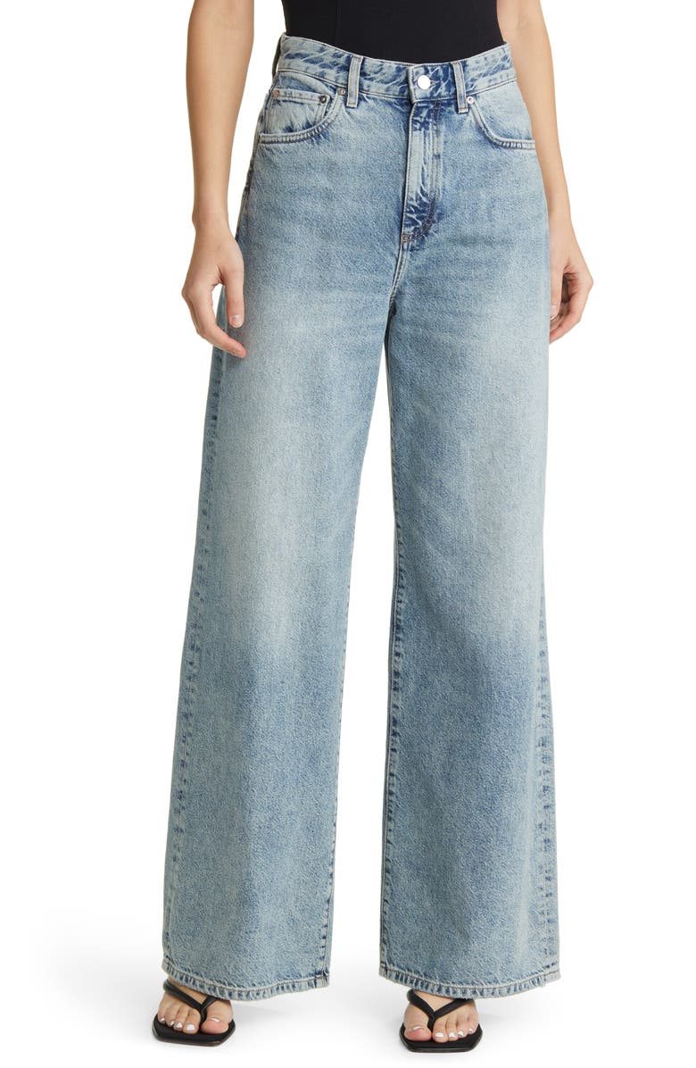 AG Deven High Waist Wide Leg Jeans, Main, color, 