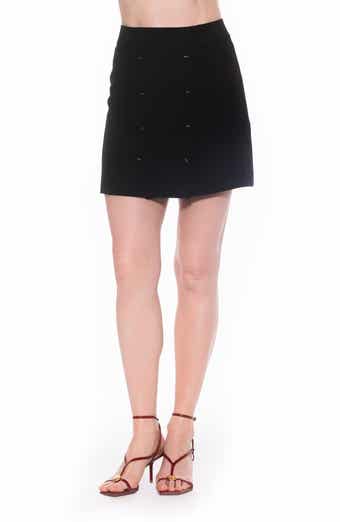 Alexia Admor Jinny High Rise Double Button Miniskirt