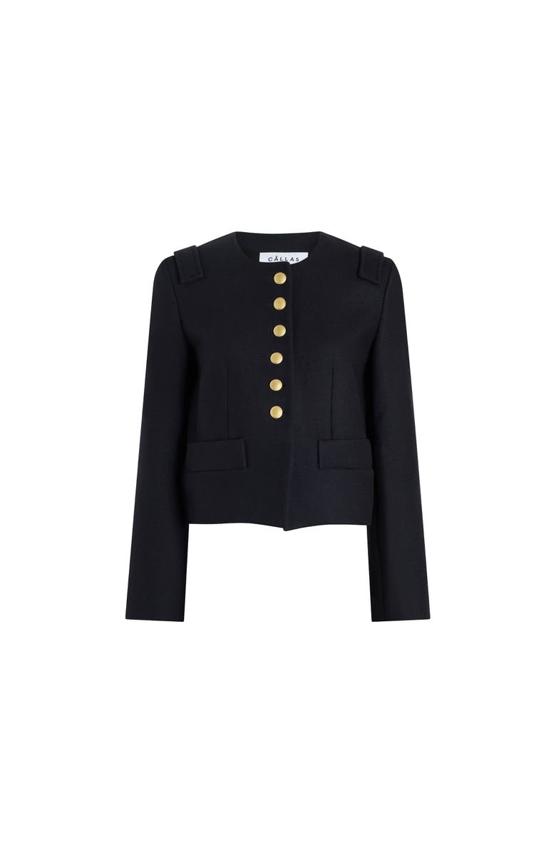 Callas Milano AUBREY Cropped Jacket, Main, color, Navy
