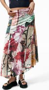 Desigual Patchwork Print Asymmetric Skirt