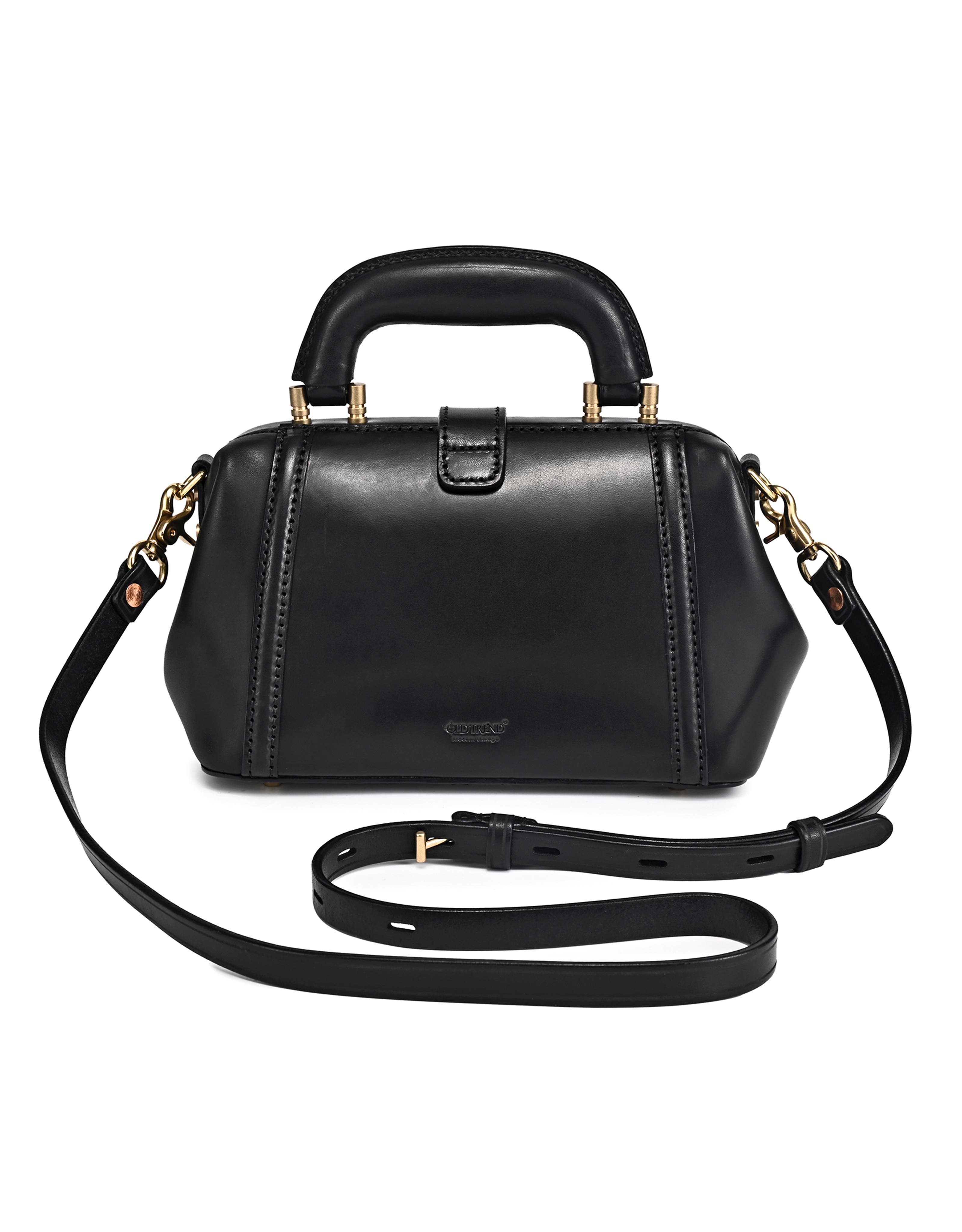 OLD TREND Azalea Genuine Leather Mini Doctor Satchel, Alternate, color, Black