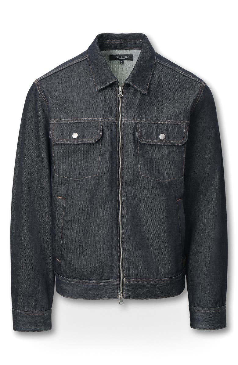 rag & bone Beau Denim Trucker Jacket, Alternate, color, Resin Rinse
