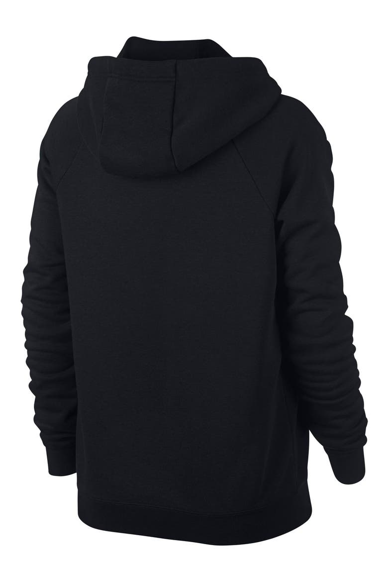 Sportswear Rally Women's Hoodie, Alternate, color, BLACK/ BLACK/ WHITE