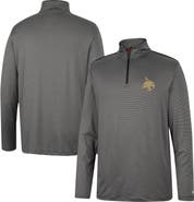 COLOSSEUM Men's Colosseum Charcoal Texas State Bobcats Logo Quarter-Zip Windshirt