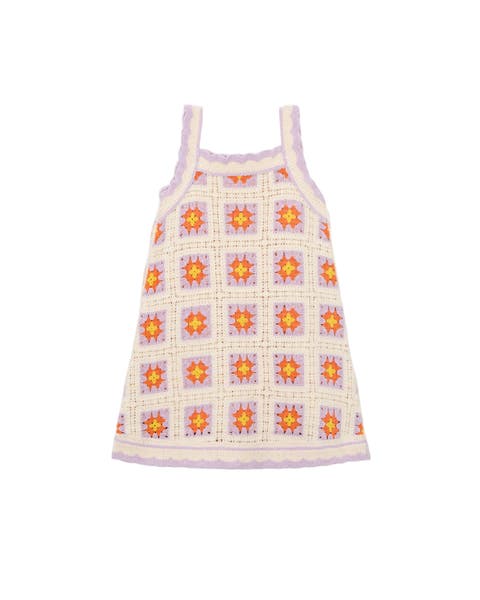 Trim Crocheted Dress