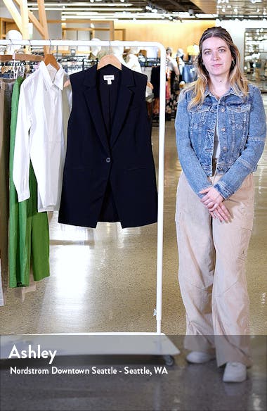 Open Edit Tailored Long Vest | Nordstrom