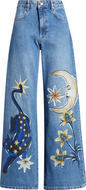 FARM Rio Mistical Wide Leg Jeans