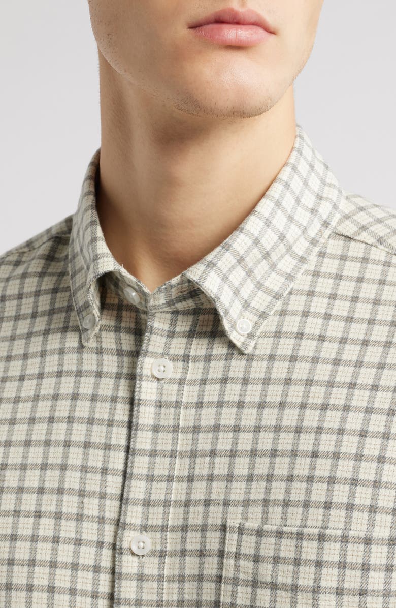 Les Deux Kent Check Flannel Button-Down Shirt, Alternate, color, 
