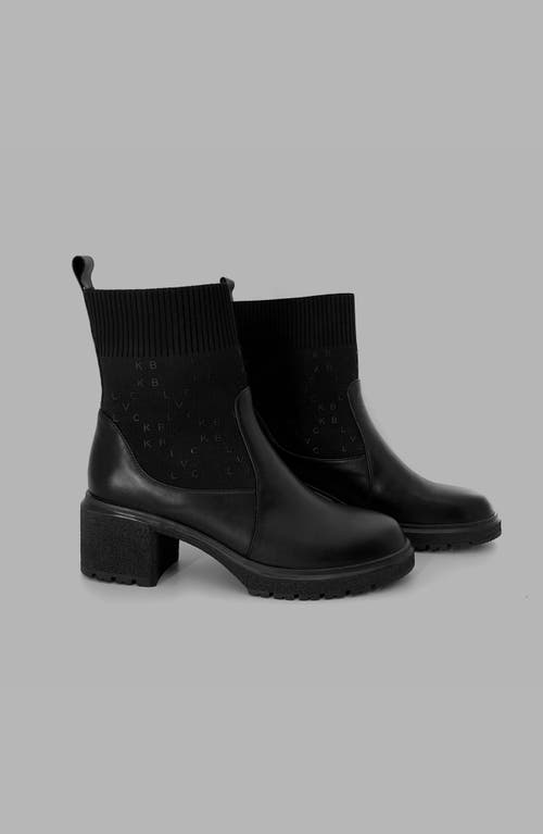Blvck Monogram Ankle Boots In Black
