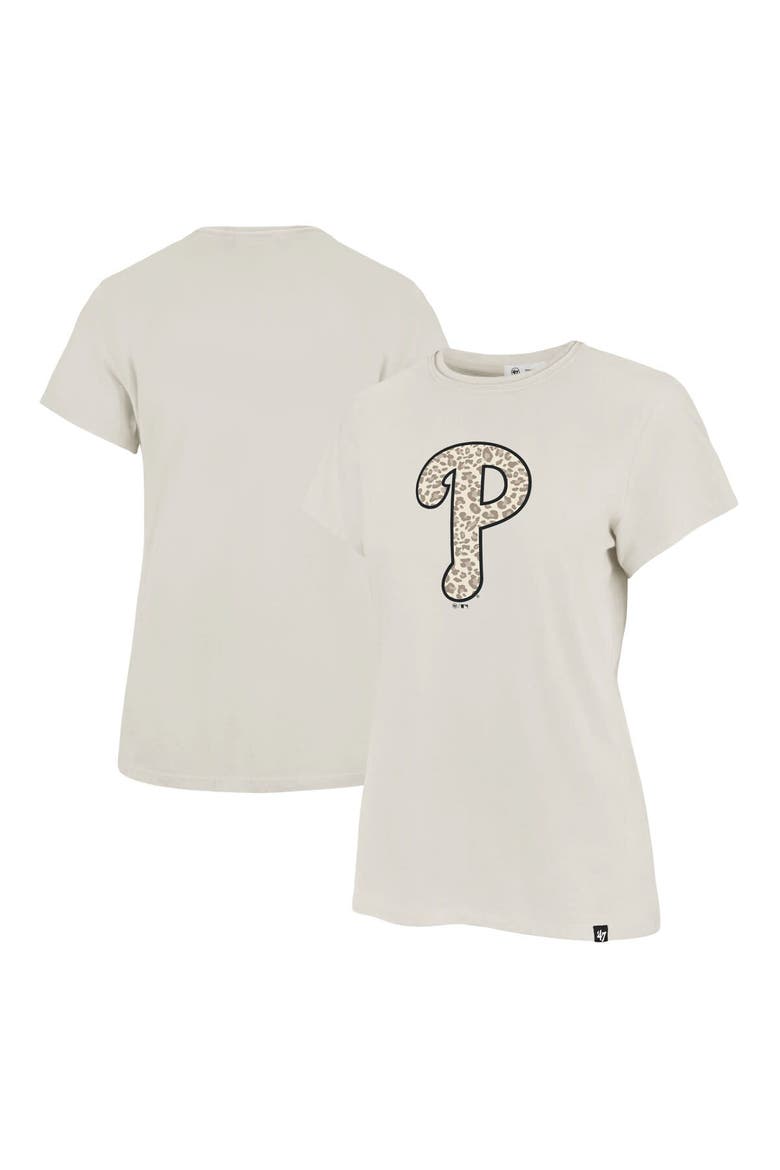 Women's '47 Oatmeal Philadelphia Phillies Imprint Frankie T-Shirt, Alternate, color, Oatmeal