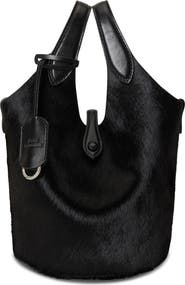Polo Ralph Lauren Mini Haircalf & Leather Crossbody Bag