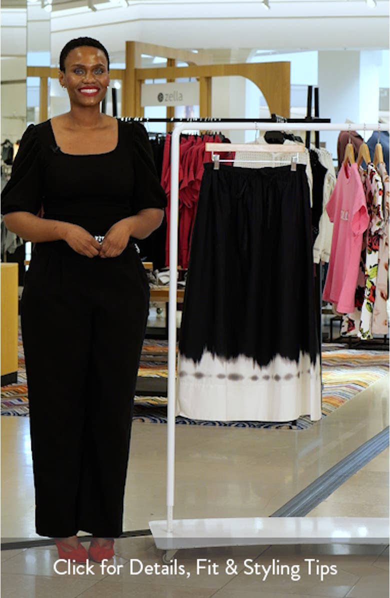 Drawstring Maxi Skirt, sales video thumbnail