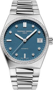 FREDERIQUE CONSTANT Highlife Diamond Automatic Bracelet Watch, 34mm
