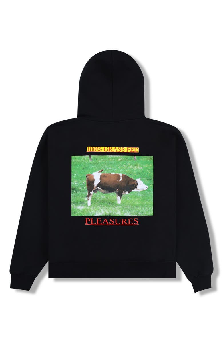 PLEASURES Grass Fed Graphic Hoodie, Alternate, color, 