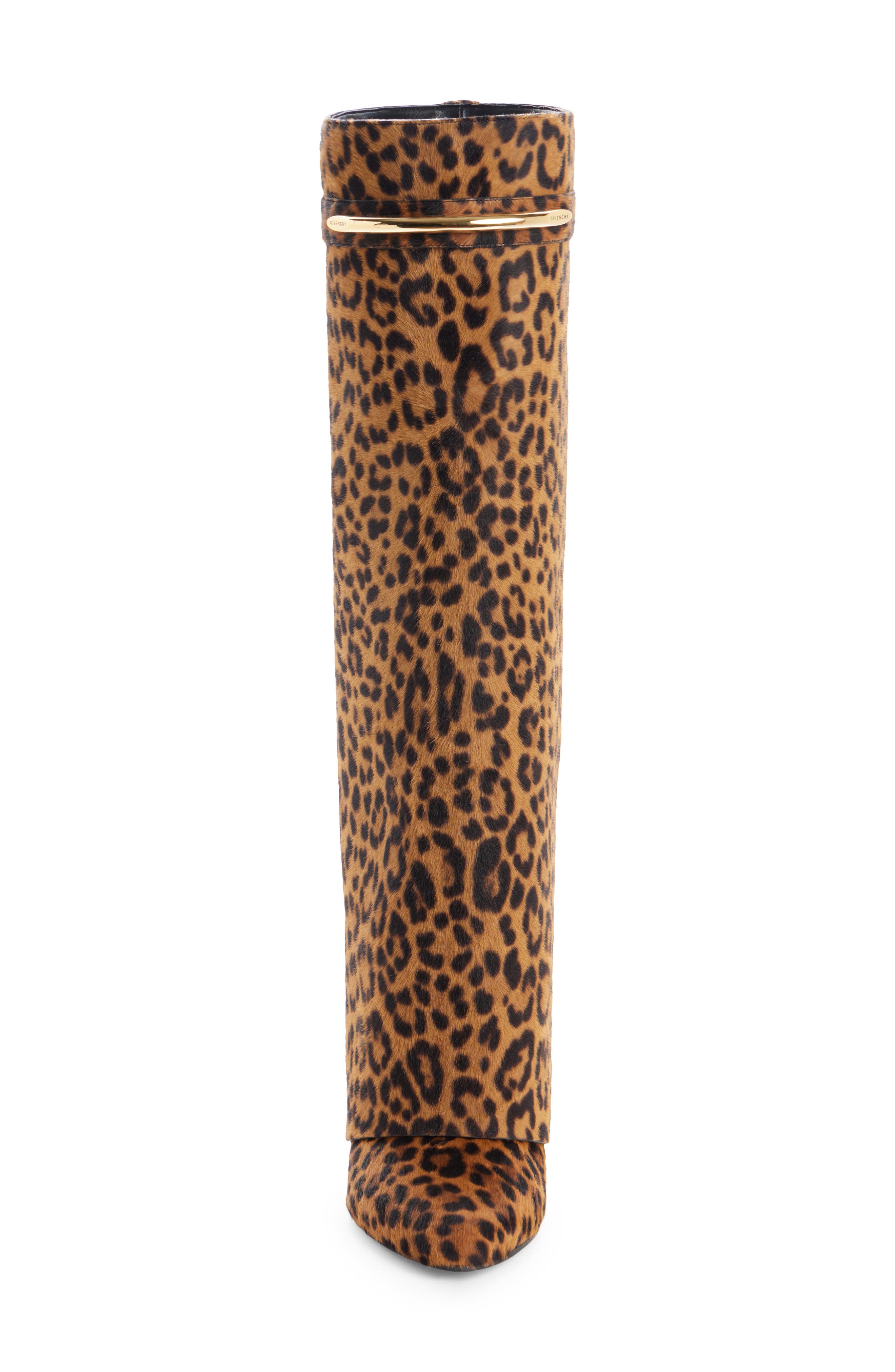 Shark Pinch Genuine Calf Hair High Boot, Alternate, color, BROWN CALF HAIR