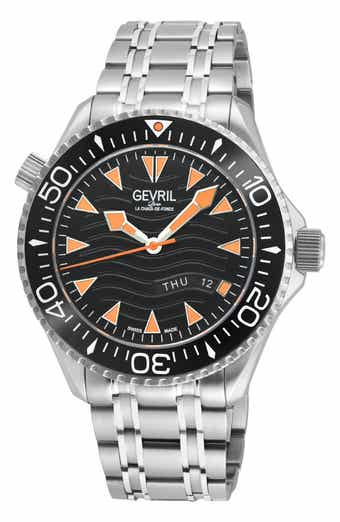 GEVRIL Hudson Yards Automatic Bracelet Watch, 43mm