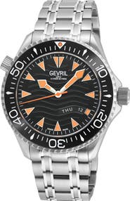 GEVRIL Hudson Yards Automatic Bracelet Watch, 43mm