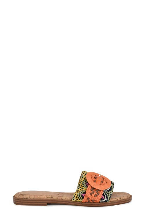 Nine West Pappy Slide Sandal In Orange