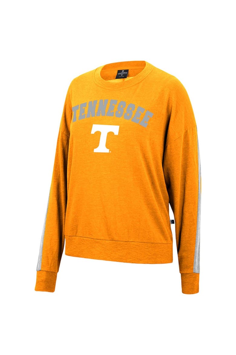 Women's Colosseum Heathered Tennessee Orange Tennessee Volunteers Team Oversized Pullover Sweatshirt, Alternate, color, Tennessee Orange