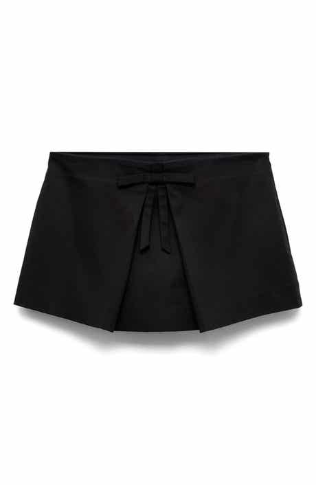 Bow Cotton Blend Miniskort