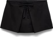 MANGO Bow Cotton Blend Miniskort