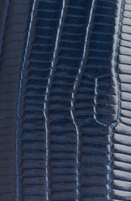 Nordstrom Sutton Croc-embossed Belt In Blue