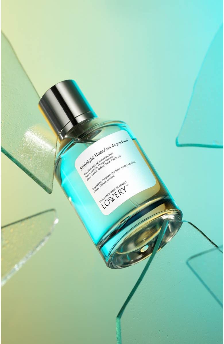 Lovery Midnight Haze Eau de Parfum Spray, Made in France, 3.4 oz, Alternate, color, Silver, White, Cream, Black